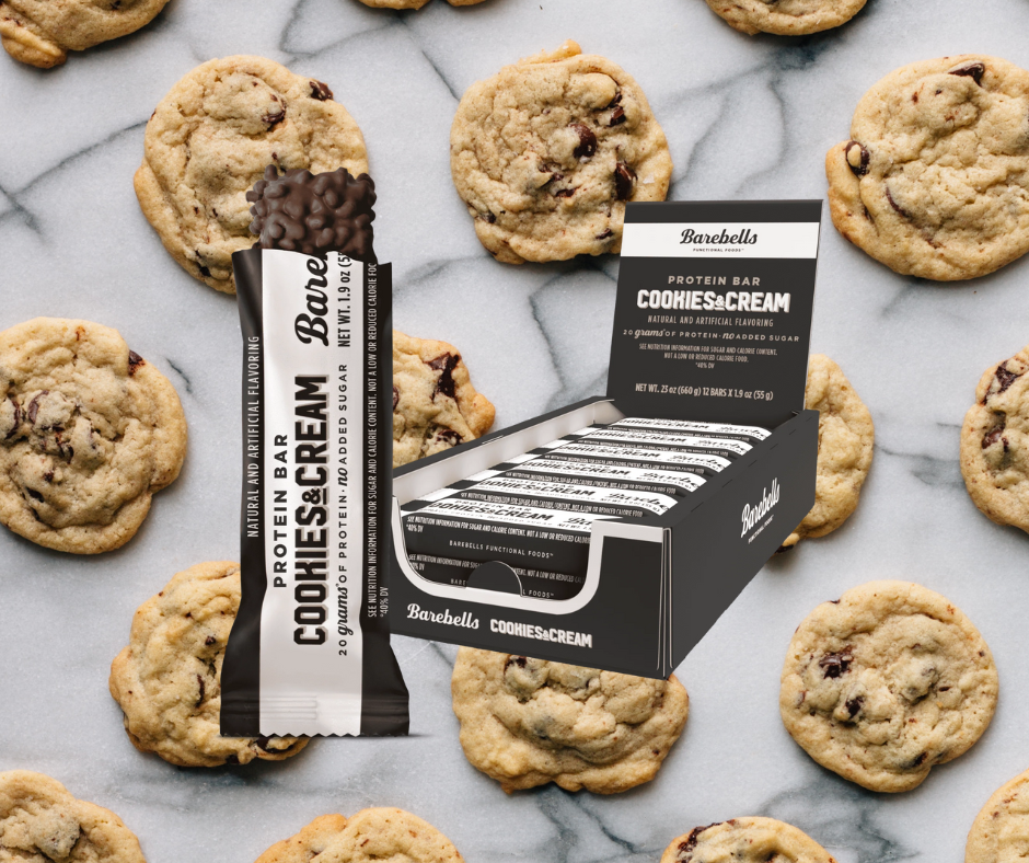 Proteīna batoniņi Cookies & Cream Barebells (12x55gr.)