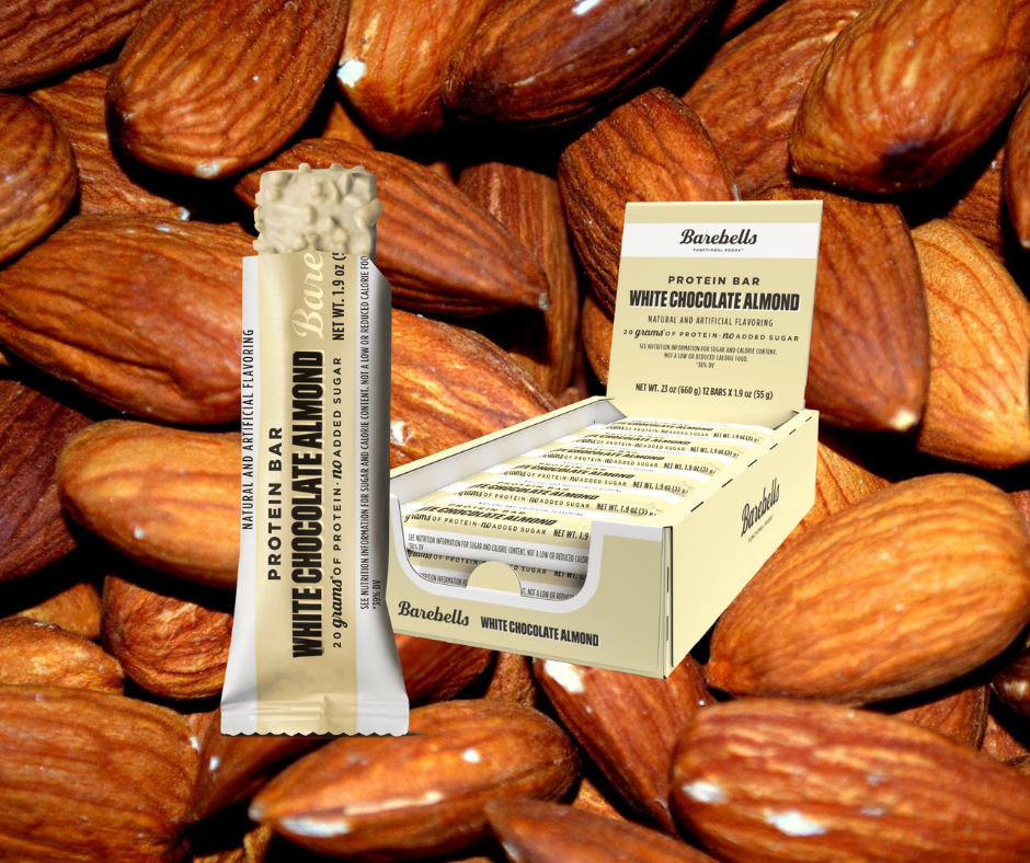 Proteīna batoniņi White chocolate & almonds Barebells (12x55gr.)