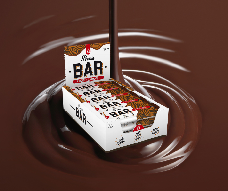 Proteīna batoniņi Chocolate & Caramel Nänosupps (15x55gr.)