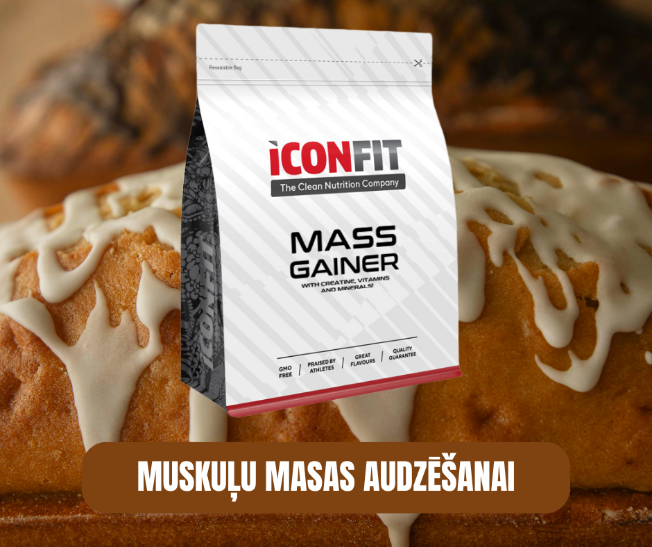 MUSKUĻU MASAS AUDZĒŠANAS GEINERIS ICONFIT, VANIĻAS 1,5kg