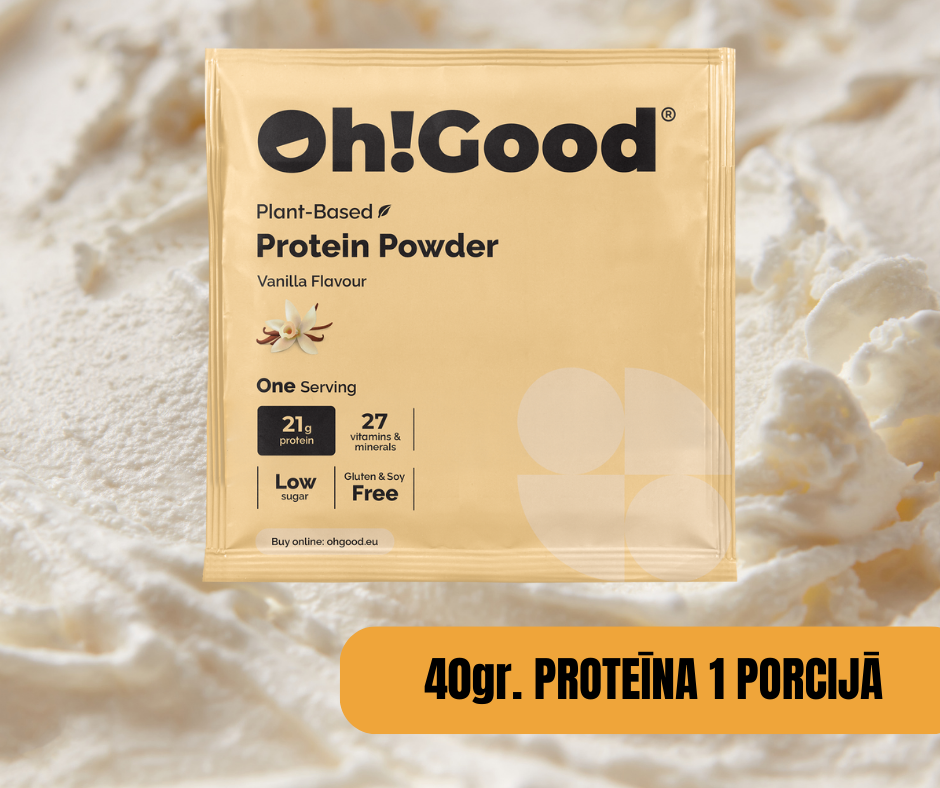 PROTEĪNA PULVERIS-MALTĪTES AIZVIETOTĀJS OH!GOOD VANIĻA 1 PORCIJA 100g.