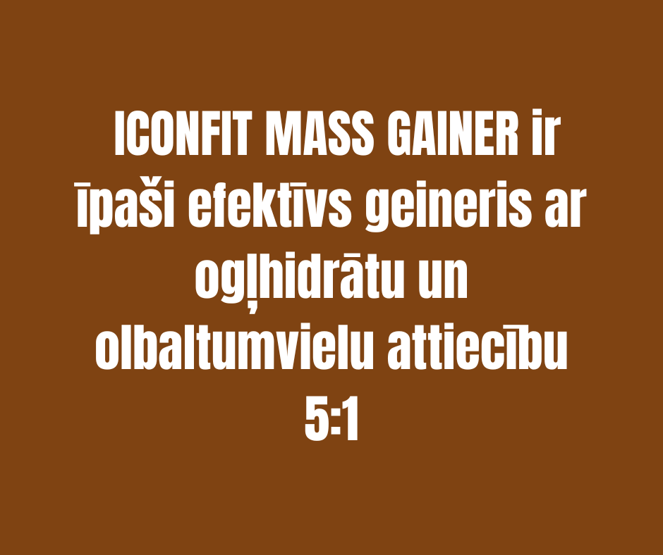 MUSKUĻU MASAS AUDZĒŠANAS GEINERIS ICONFIT, VANIĻAS 1,5kg