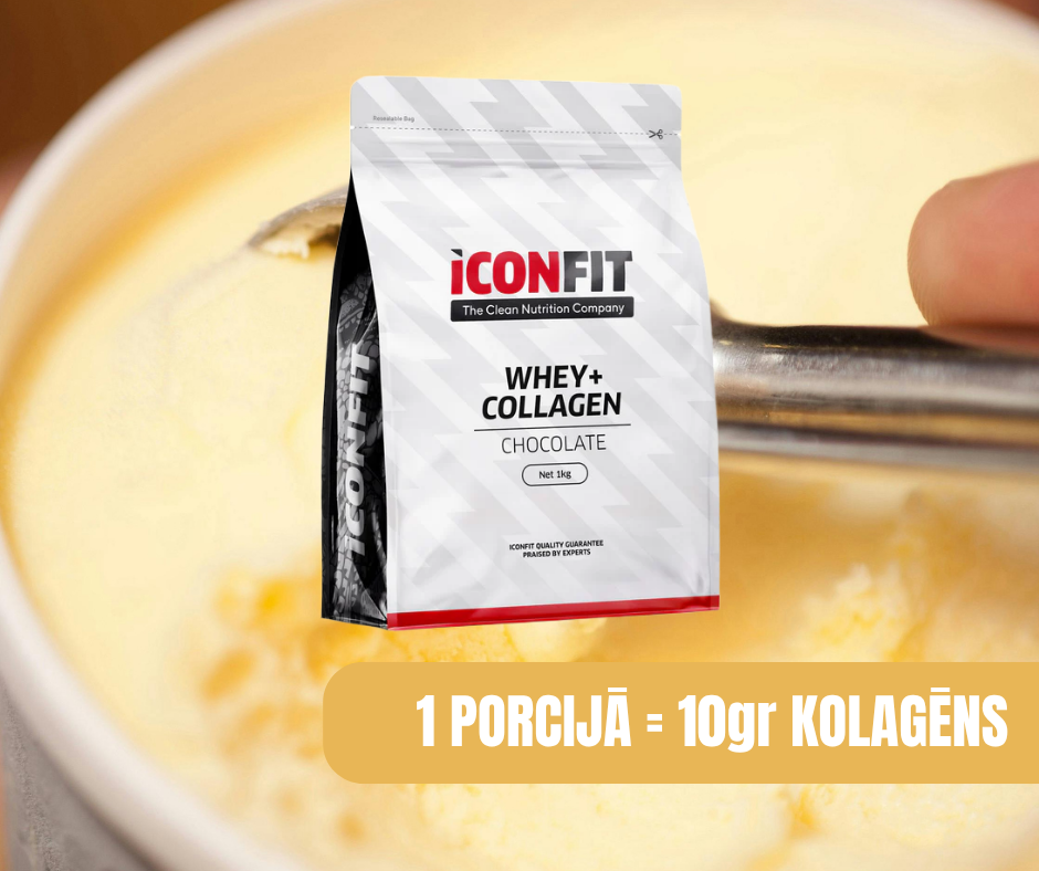 SŪKALU PROTEĪNS + KOLAGĒNS ICONFIT, VANIĻAS 1kg