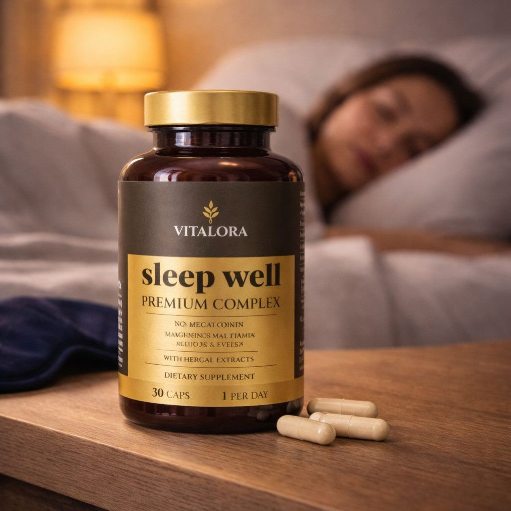 VITALORA SLEEP WELL PREMIUM COMPLEX KOMPLEKTS 2 MĒNEŠIEM 2x30 kapsulas