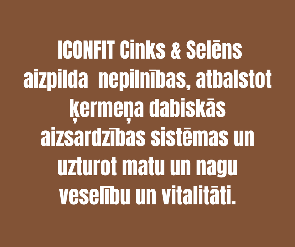 CINKS + SELĒNS ICONFIT 90 kapsulas