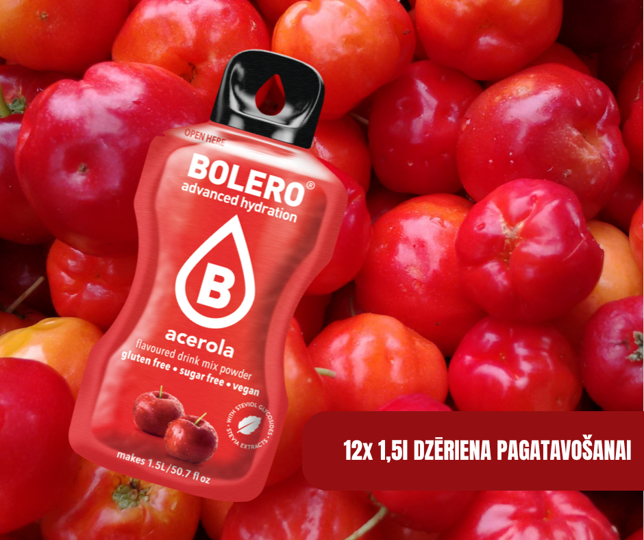 Maisījums dzērienu pagatavošanai BOLERO acerola (12x9gr)