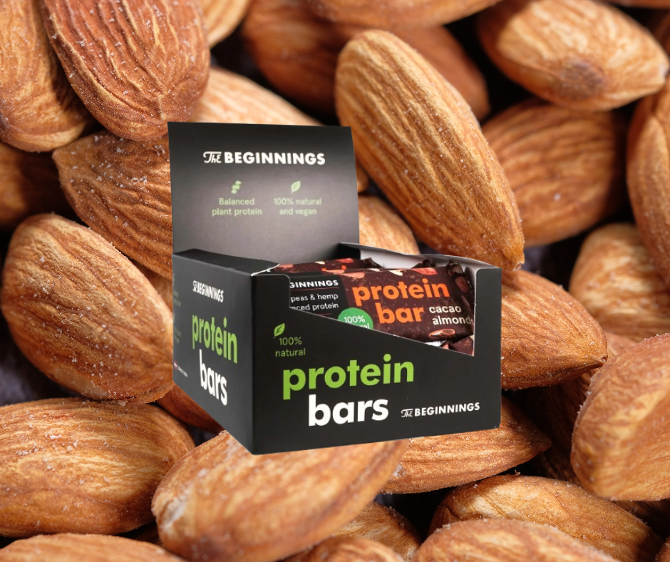 Proteīna batoniņi Cacao & Almond The Beginnings (20x40gr.)