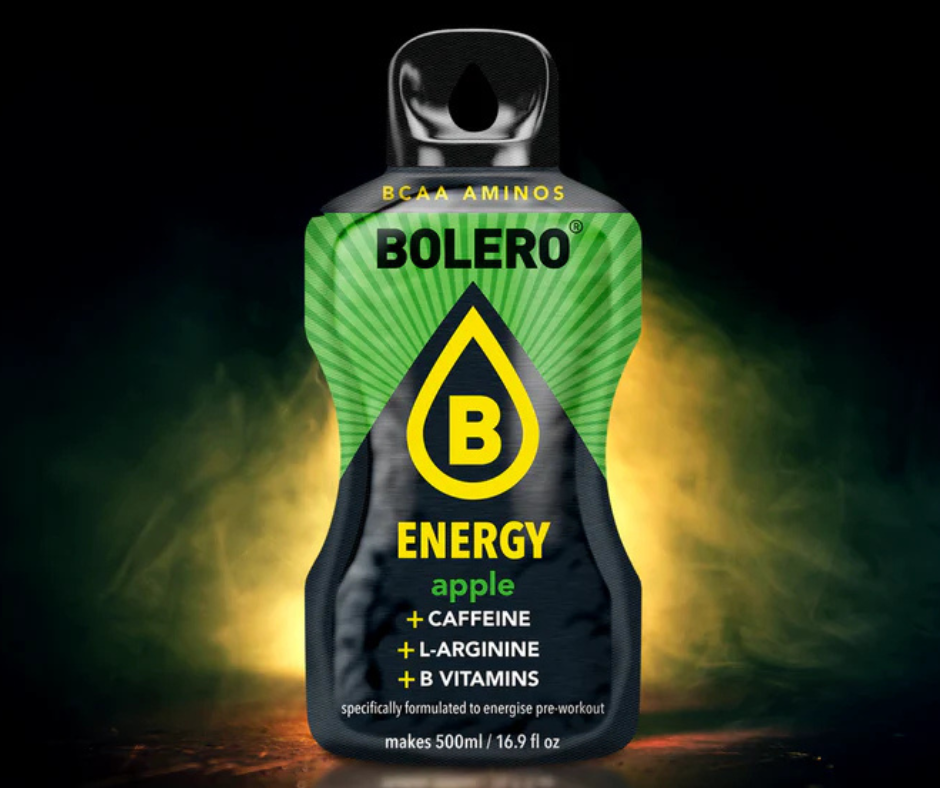 Maisījums dzērienu pagatavošanai BOLERO ENERGY ābolu (6x14gr)