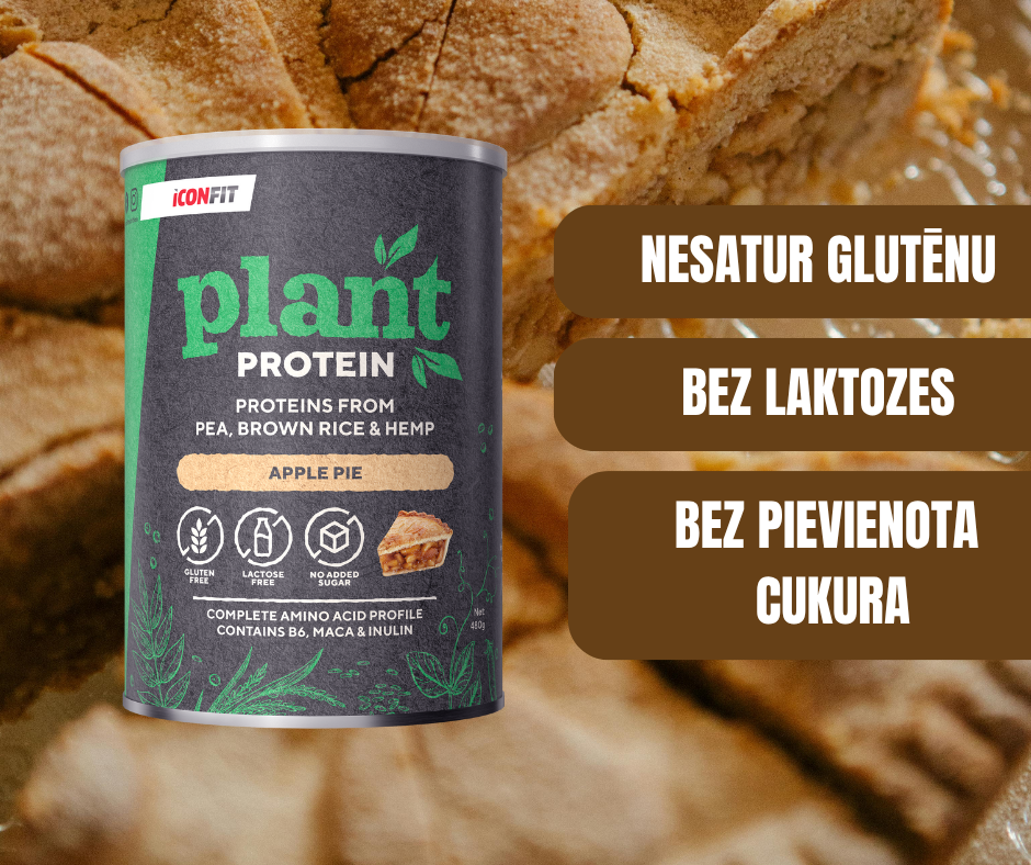 AUGU PROTEĪNA PULVERIS ICONFIT ĀBOLU PĪRĀGS 480gr.