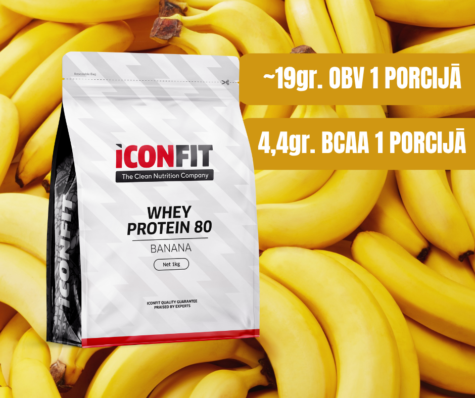 SŪKALU PROTEĪNS 80 ICONFIT, BANĀNU 1kg