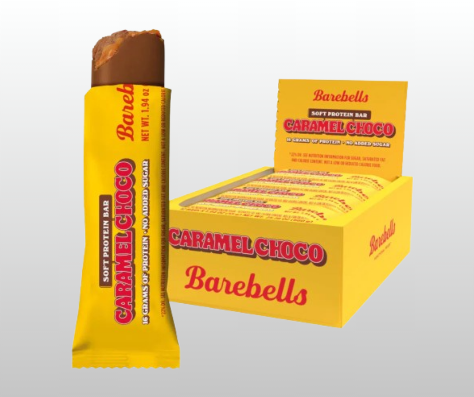 Proteīna batoniņi Caramel Choco Soft BAREBELLS (12x55gr.)