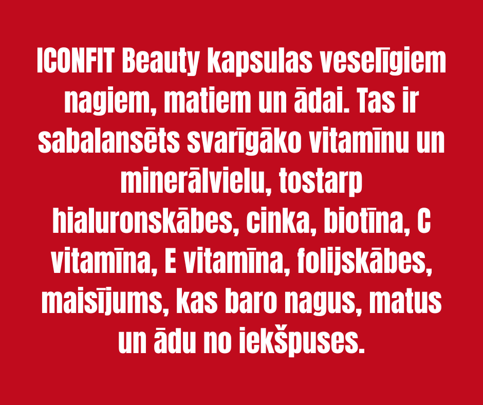 SKAISTUMA KAPSULAS 3 MĒNEŠIEM ICONFIT
