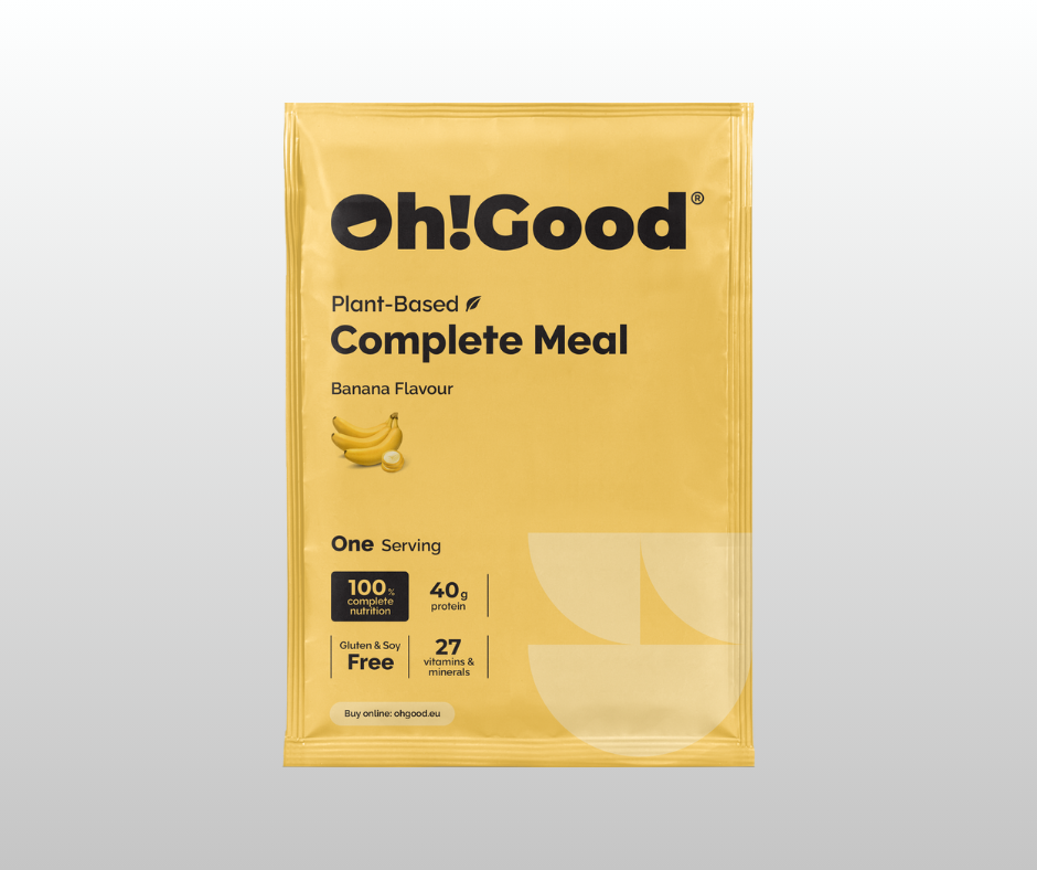 PROTEĪNA PULVERIS-MALTĪTES AIZVIETOTĀJS OH!GOOD BANĀNU 1 PORCIJA 100g.