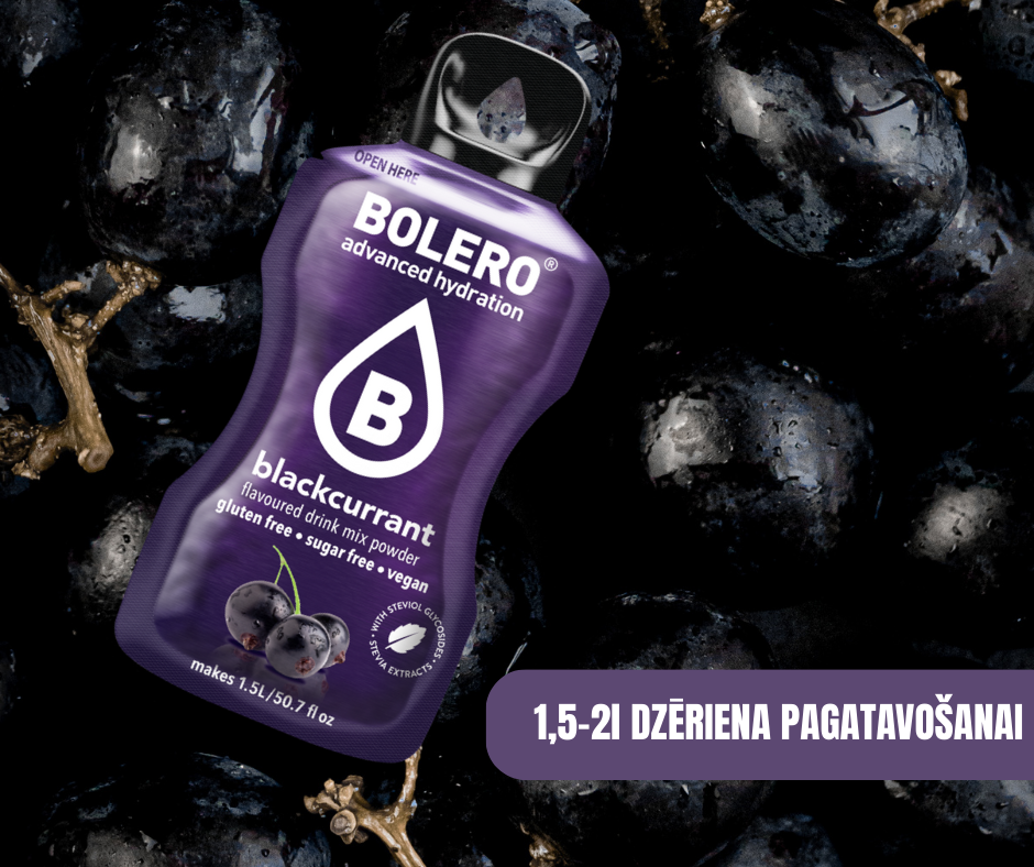 Maisījums dzērienu pagatavošanai BOLERO upenes (12x9gr)