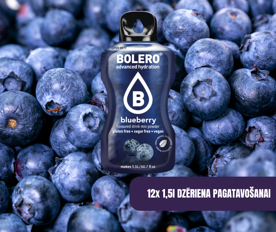 Maisījums dzērienu pagatavošanai BOLERO mellenes (12x9gr)