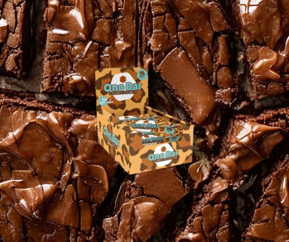Proteīna batoniņi ONO BAR Brownie Caramel (12x40gr)