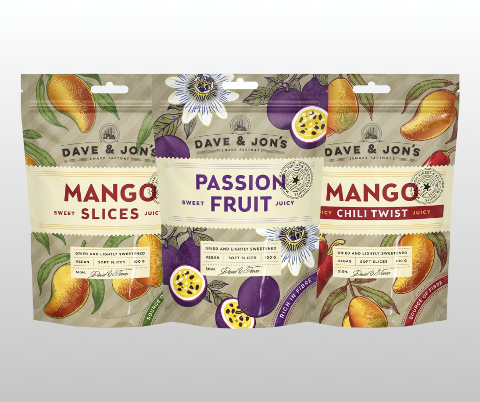 ŽĀVĒTU AUGĻU KOMPLEKTS DAVE & JON`S 3X100GR