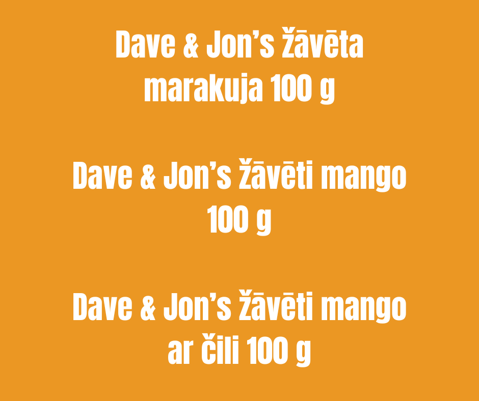 ŽĀVĒTU AUGĻU KOMPLEKTS DAVE & JON`S 3X100GR