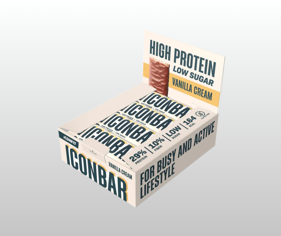 PROTEĪNA BATONIŅI ICONBAR VANIĻAS KRĒMS 24x45gr.