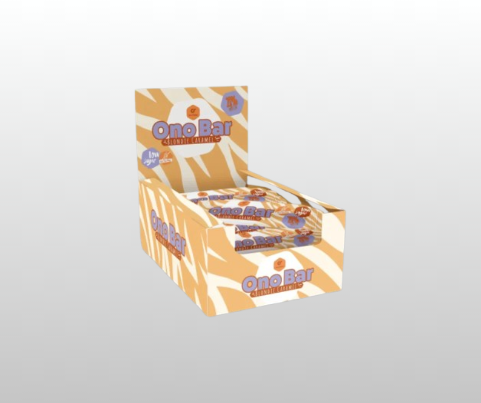 Proteīna batoniņi ONO BAR Blondie Caramel (12x40gr)