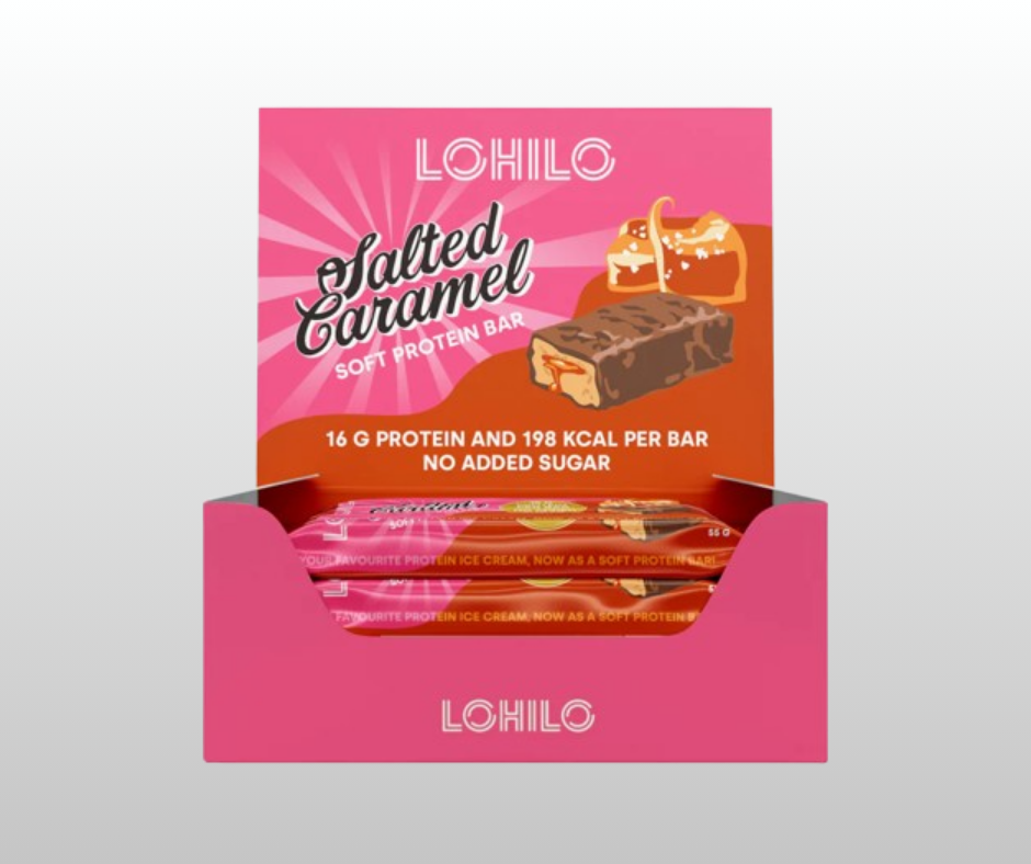 Proteīna batoniņi Salted Caramel LOHILO (12x55 g)