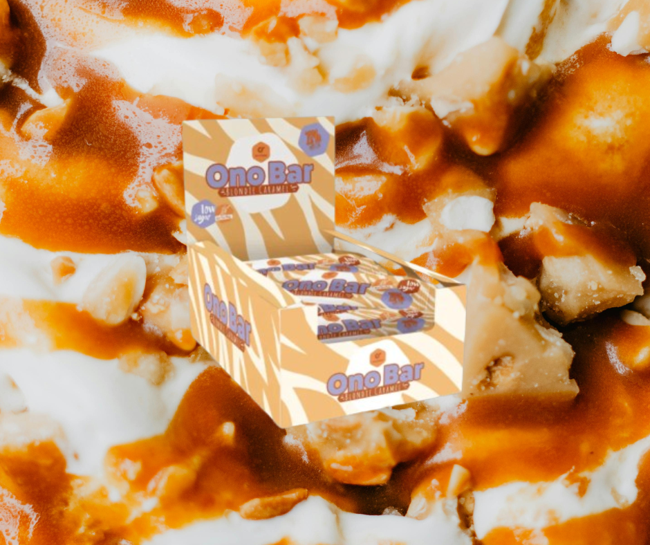 Proteīna batoniņi ONO BAR Blondie Caramel (12x40gr)