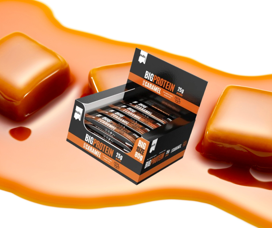 Proteīna batoniņi Salted Caramel PULS (12x80gr.)