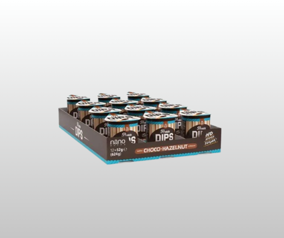 Proteīna uzkoda Chocolate & Hazelnuts NänoSupps Protein Dips (12x52 g)
