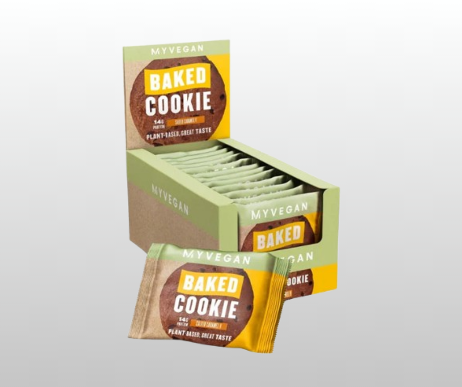 Vegānais proteīna cepums Salted Caramel Myprotein (12x75gr)