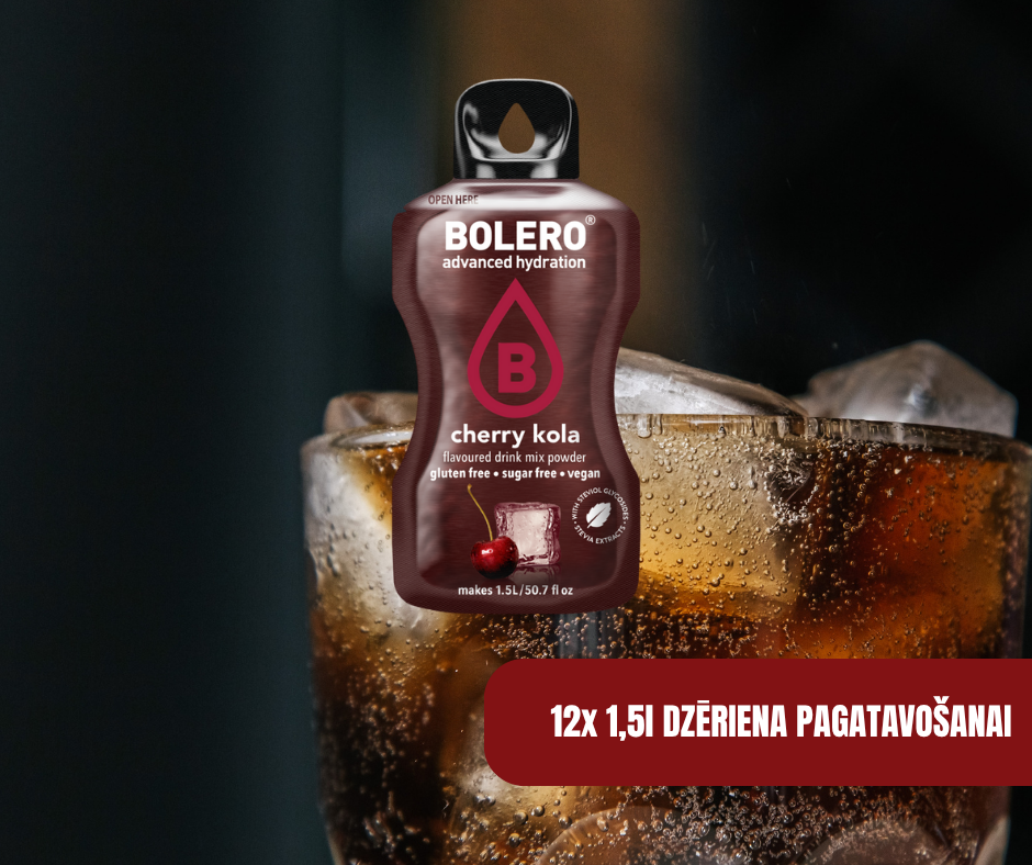 Maisījums dzērienu pagatavošanai BOLERO ķiršu kola (12x9gr)