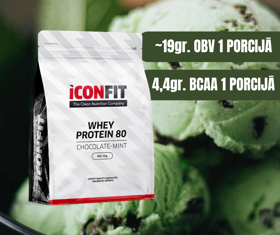 SŪKALU PROTEĪNS 80 ICONFIT, ŠOKOLĀDE & MINT 1kg
