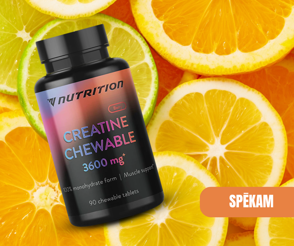 KREATĪNS Citrus 90 košļājamās tabletes