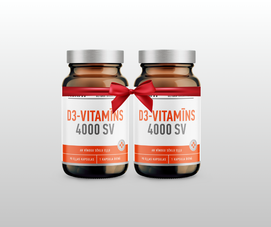 D3 4000SV VITAMĪNA KOMPLEKTS 6 MĒNEŠIEM ICONFIT