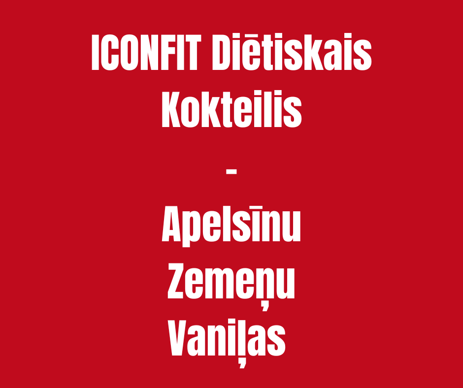 SVARA KONTROLEI - DIETISKO KOKTEIĻU KOMPLEKTS ICONFIT