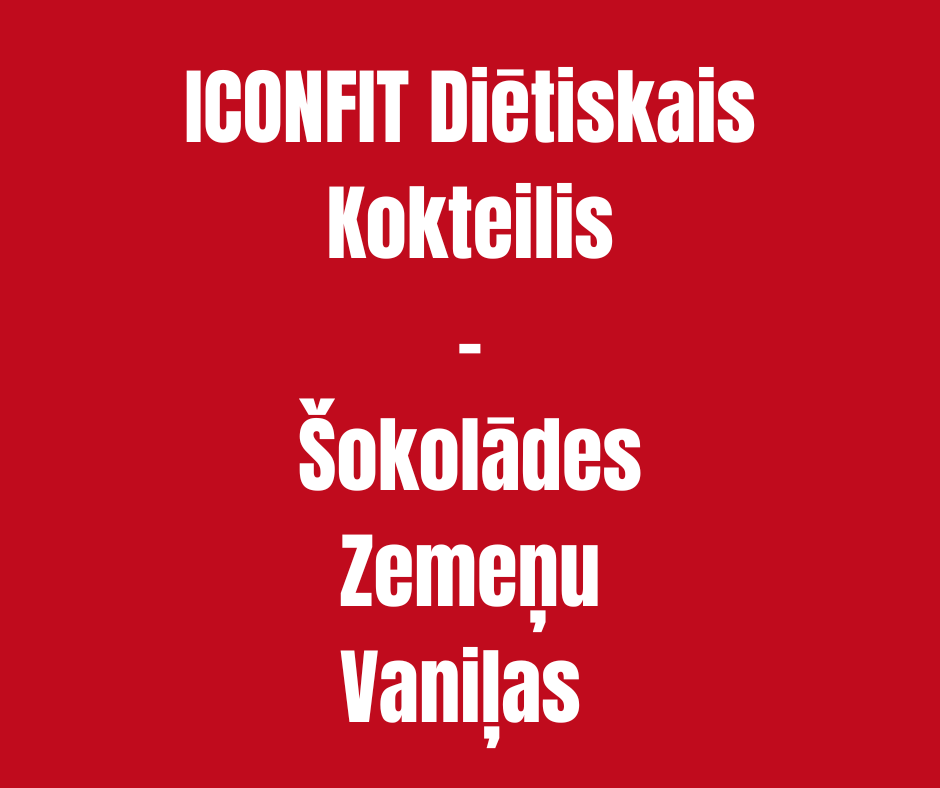 SVARA KONTROLEI - DIETISKO KOKTEIĻU KOMPLEKTS ICONFIT