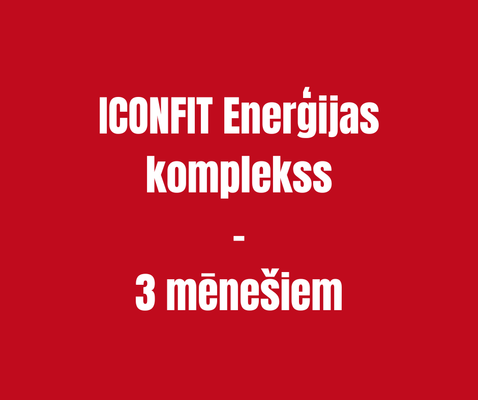 ENERĢIJAS KAPSULAS ICONFIT -  3 MĒNEŠIEM ICONFIT