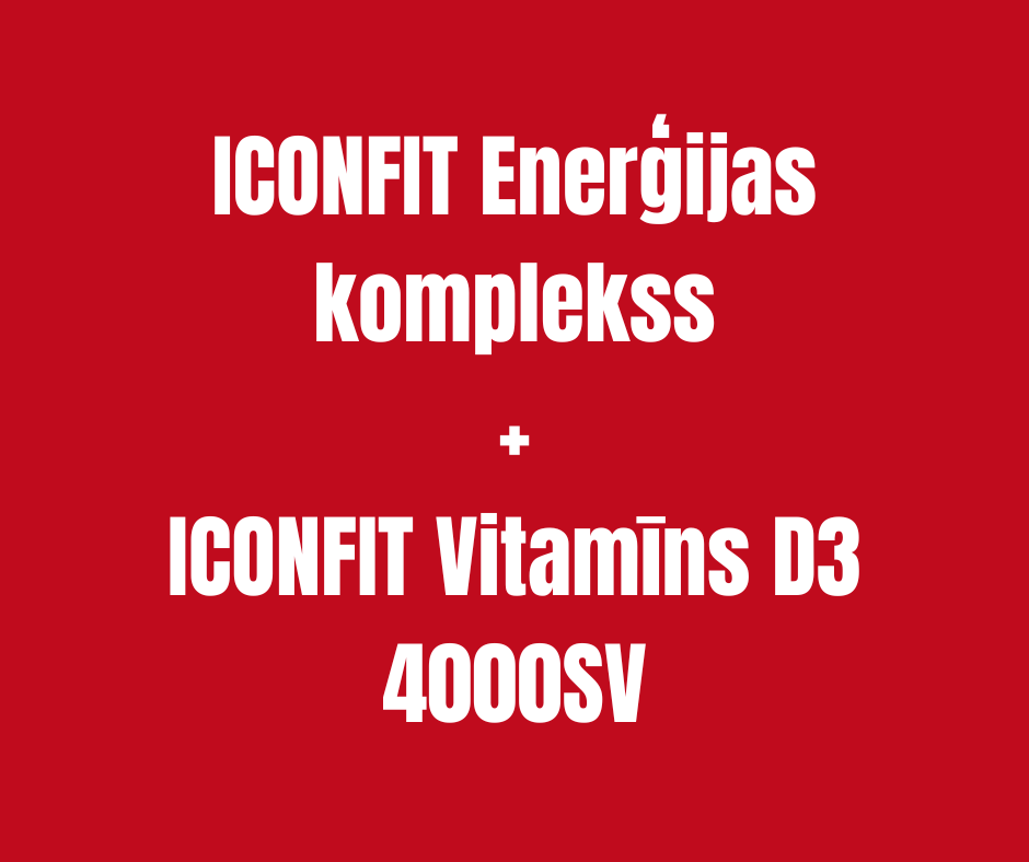 ENERĢIJAI - ENERĢIJAS KAPSULAS + D3 VITAMĪNS 4000SV ICONFIT
