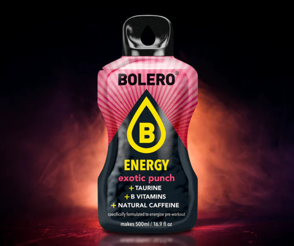 Maisījums dzērienu pagatavošanai BOLERO ENERGY exotic punch (6x14gr)