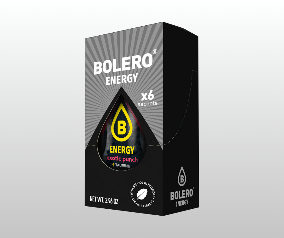 Maisījums dzērienu pagatavošanai BOLERO ENERGY exotic punch (6x14gr)