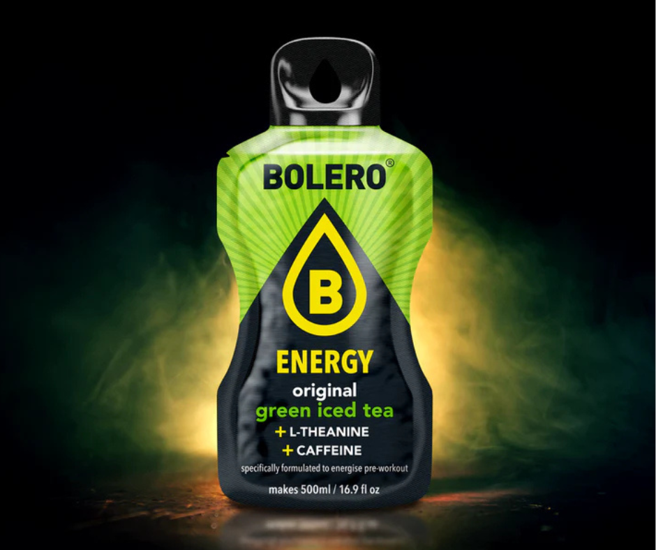 Maisījums dzērienu pagatavošanai BOLERO ENERGY zaļā ledus tēja (6x14gr)