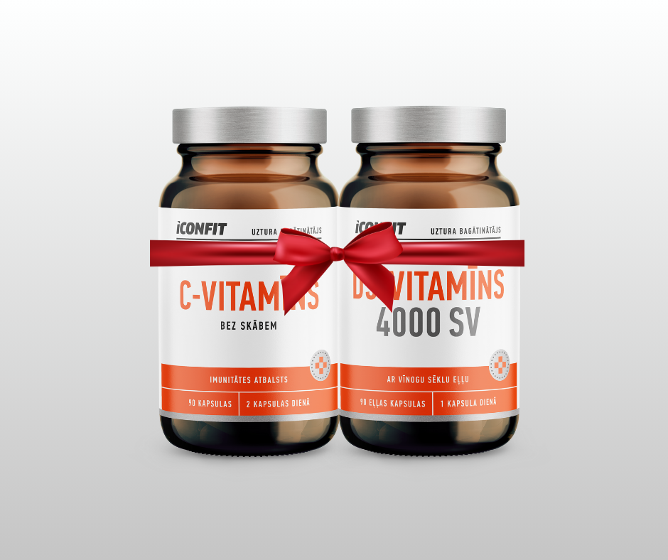 IMUNITĀTEI  - C VITAMĪNS + D3 VITAMĪNS 4000SV ICONFIT