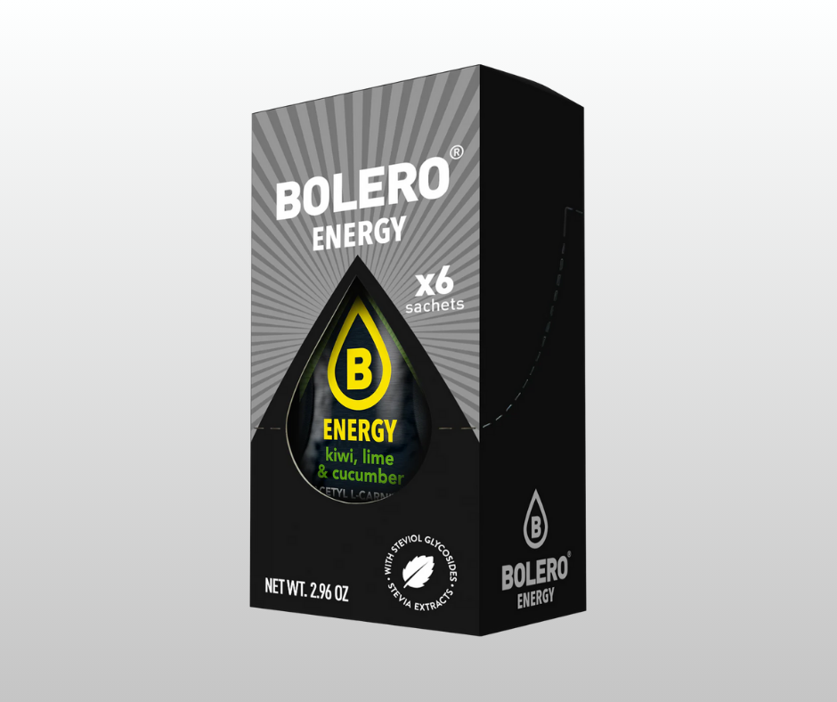 Maisījums dzērienu pagatavošanai BOLERO ENERGY kivi-laims-gurķis (6x14gr)