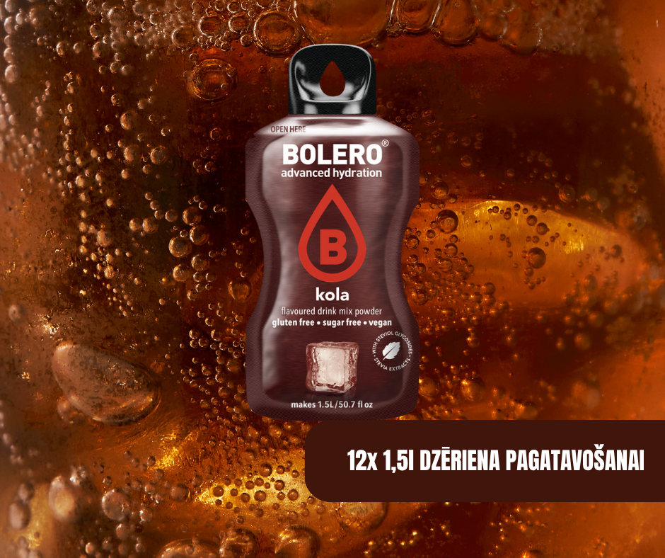 Maisījums dzērienu pagatavošanai BOLERO kola (12x9gr)