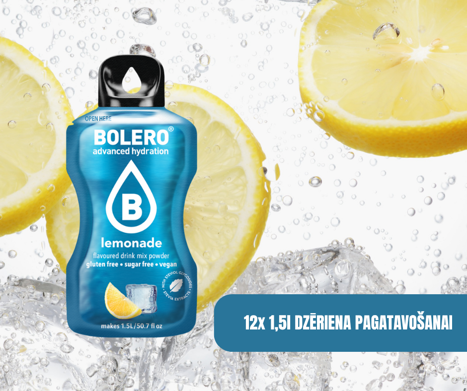 Maisījums dzērienu pagatavošanai BOLERO lemonade (12x9gr)
