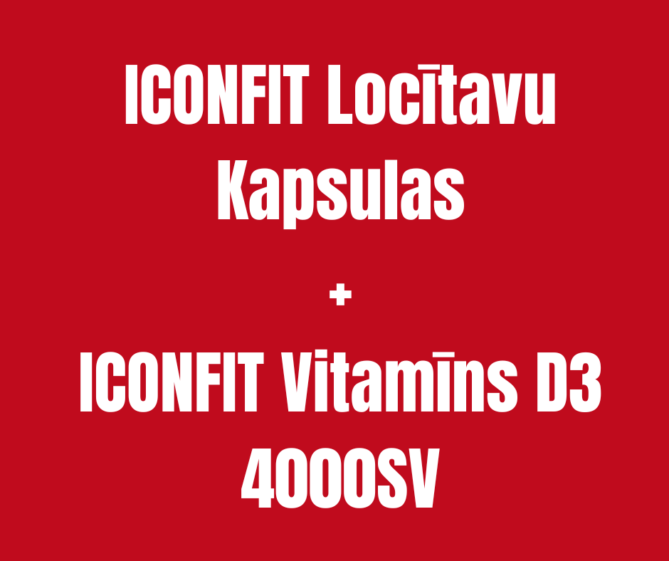 LOCĪTAVĀM - LOCĪTAVU KAPSULAS + D3 VITAMĪNS 4000SV ICONFIT