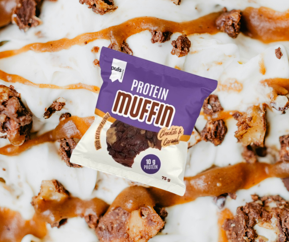 Proteīna mafins Caramel & Chocolate PULS (7x75gr.)