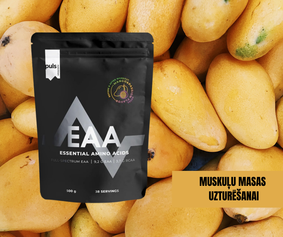 AMINOSKĀBES EAA Mango & Passiofruit PULS (500g)