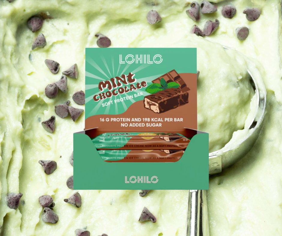 Proteīna batoniņi Mint Chocolate LOHILO (12x55 g)