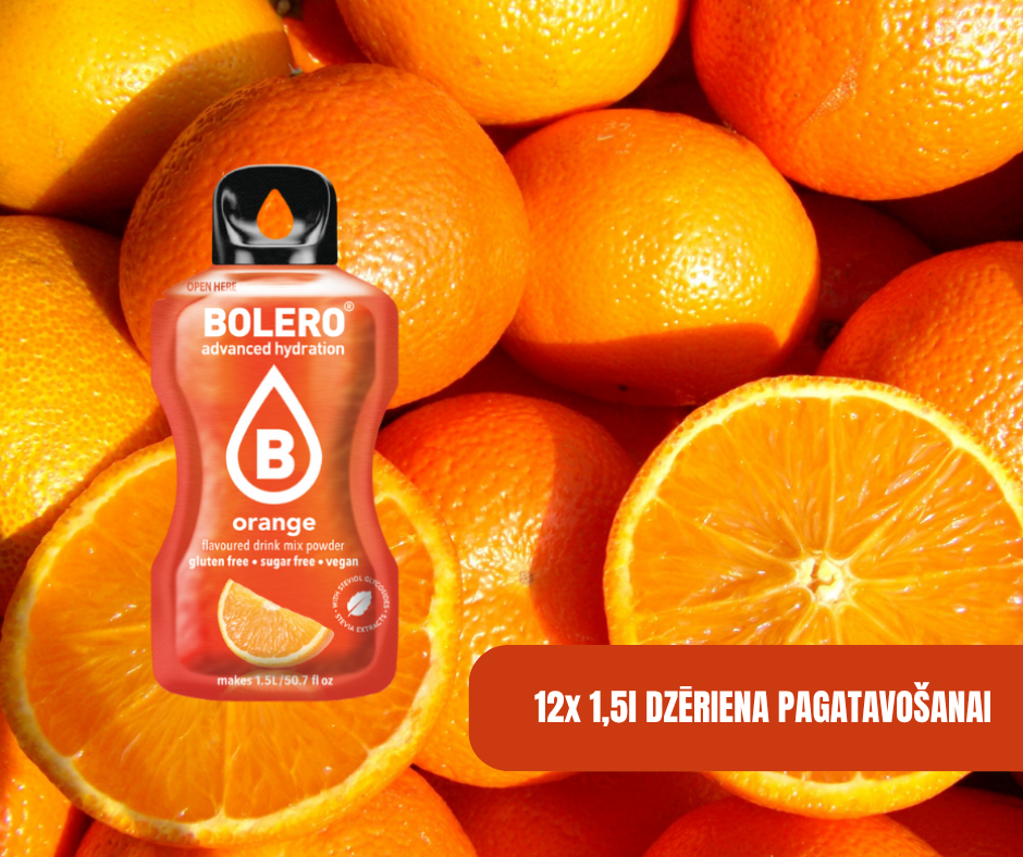 Maisījums dzērienu pagatavošanai BOLERO apelsīns (12x9gr)