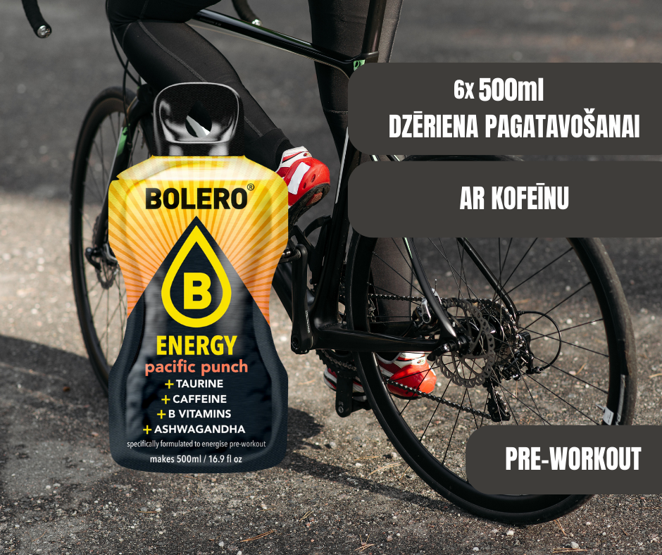 Maisījums dzērienu pagatavošanai BOLERO ENERGY pacific punch (6x14gr)